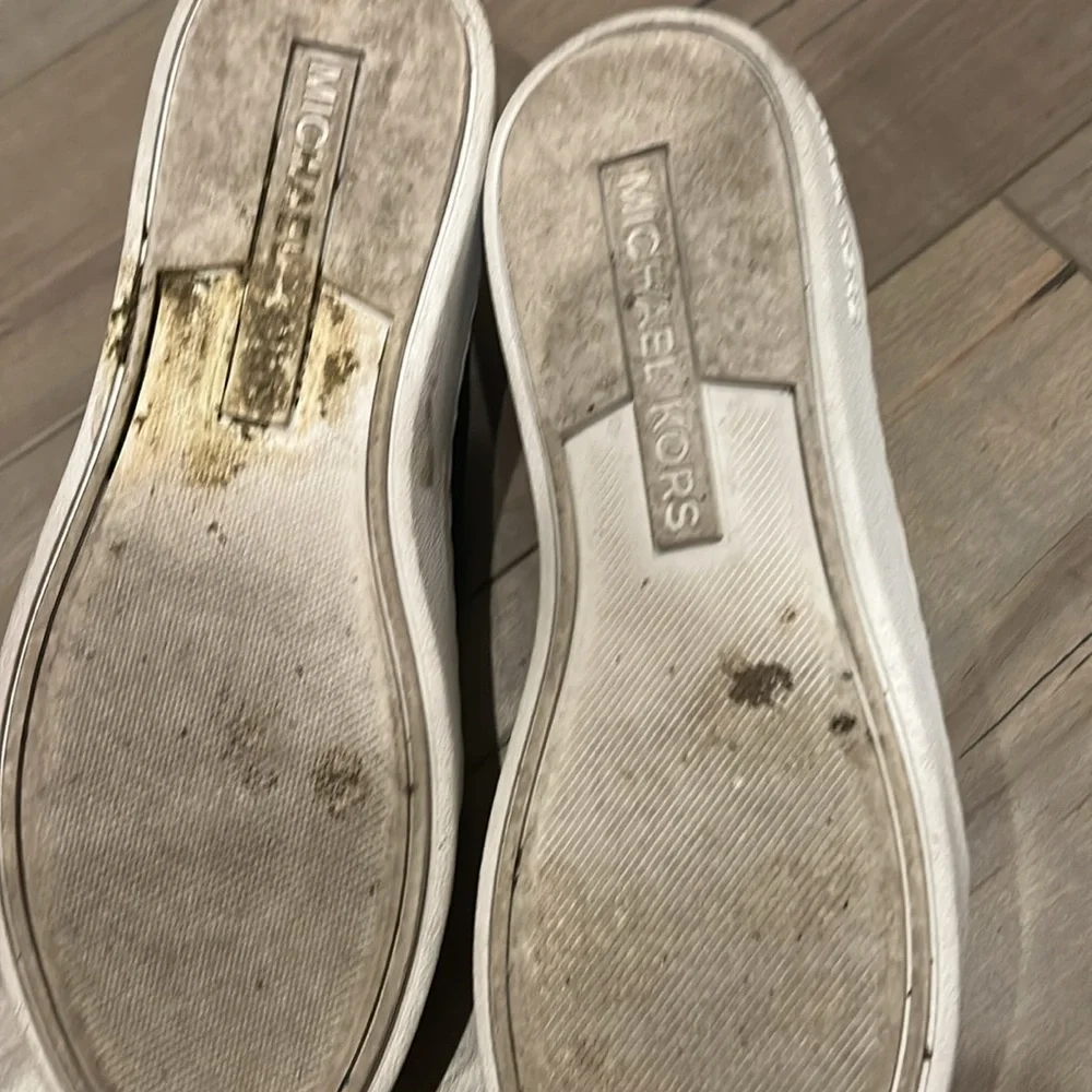Michael Kors  Black and Gold Slip-On Sneakers